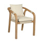 Cypress - Outdoor Patio Dining Chair (Set of 2) - Blonde Eucalyptus / Ivory