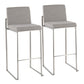 Fuji - High Back Upholstered Barstool Set