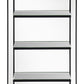 Oriel - Rectangular 3-Shelf Wall Mirror - Silver