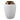Zurich Medium Ecomix And Metal Vase - White / Gold