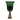 Glass 19" 5Th Ave Vase On Stand - Green / Gold