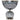 Calline Small Glass Bowl 11" - Gray