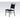 Jodie - Office Chair - Black Synthetic Leather & Antique Black