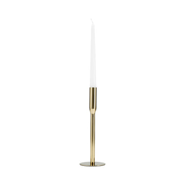 Metal Taper Candle Holder 11" - Gold