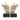 Resin Man Sculpture Bookend 6'' (Set of 2) - Gold