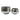 9 / 11" Curved Disco Mosaic Planter (Set of 2) - Silver