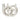 15" Looped 4 Taper Candleholder - White