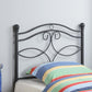 Callie - Metal Twin Open Frame Headboard - Matte Black