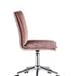 Aestris - Office Chair - Pink Velvet