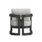 Malibu - Club Chair - Black / White