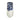 16" Tapered Bottom Vase Arctic Finish - White / Blue