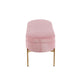 Chloe - Storage Bench - Gold Metal And Blush Pink Velvet