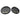 25 / 29" Cylde Wood Trays (Set of 2) - Black