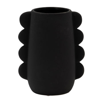 Dol Eared Vase 7" - Black