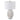 Jonava Quartz Resin Table Lamp - White