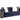Virrux - Sofa With 6 Pillows - Blue Velvet & Gold