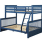 Harley II - Twin Over Full Bunk Bed - Navy Blue Finish