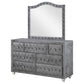 Deanna - 7-Drawer Upholstered Dresser With Mirror