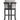Malibu - Barstool - Black / White