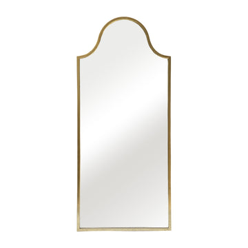 Metal 28 x 63" Arch Floor Mirror - Gold