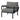 Rajni - Patio Arm Chair - Gray Fabric & Black