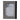 5" x 7" Lines Resin Photo Frame - Black / White