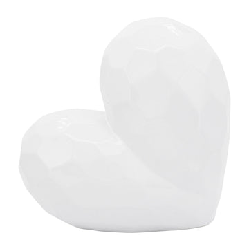 Ceramic Heart 11" - White