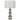 Mineta - Drum Shade Stacked Table Lamp - Antique Silver