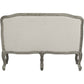 Tania - Loveseat - Cream Linen & Brown Finish