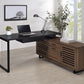 Maddox - L-Shape Office Computer Desk - Black