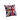 Pillow with Union Jack design and measurements on a white background