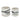 Painted Planters With Saucer (Set of 2) - White