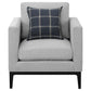 Apperson - Upholstered Track Arm Accent Chair - Light Gray