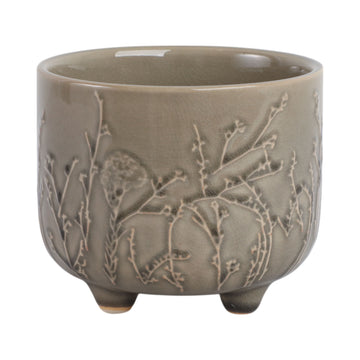 Flower Branches Planter - Cream