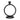 8" Round Ring Taper Candleholder - Black