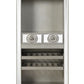 Varian II - Wine Cabinet - Mirrored & Antique Platinum - 73"