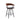 Athena - Swivel Walnut Metal Stool