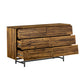 Cusco - Rustic 6 Drawer Dresser - Antique Acacia