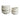 Ceramic Accordion Planter 6/8" (Set of 2) - Cotton