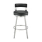 Flynn - Swivel Bar Stool -  Brushed Steel