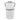 Metal Milk Bucket 24" - White