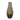 Gold Ombre Metal Hourglass Vase 21" - White / Gold