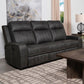 Raelynn - Upholstered Track Arm Motion Sofa - Gray