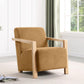 Diego - Upholstered Accent Arm Chair With Wood Arms