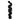 57" Abstract Sculpture - Black