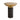 Blaze - Glass / Brass Side Table - Light Brown