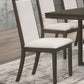 Kelly - Upholstered Dining Side Chair (Set of 2) - Dark Gray