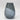 11" Etched Vase - Blue