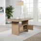 Kailani - Cane Counter Height Storage Dining Table - Beige Oak