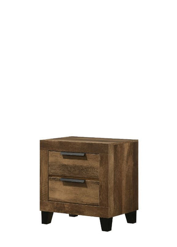 Morales - Nightstand - Rustic Oak Finish